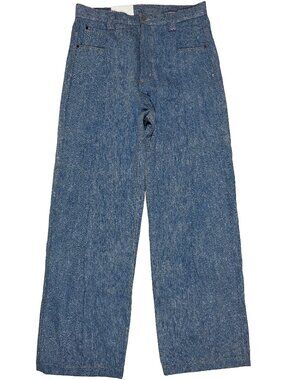 SKYLRK Blanket Wash Ultra Wide Baggy Pleated Denim Jean men's size L / 34x33